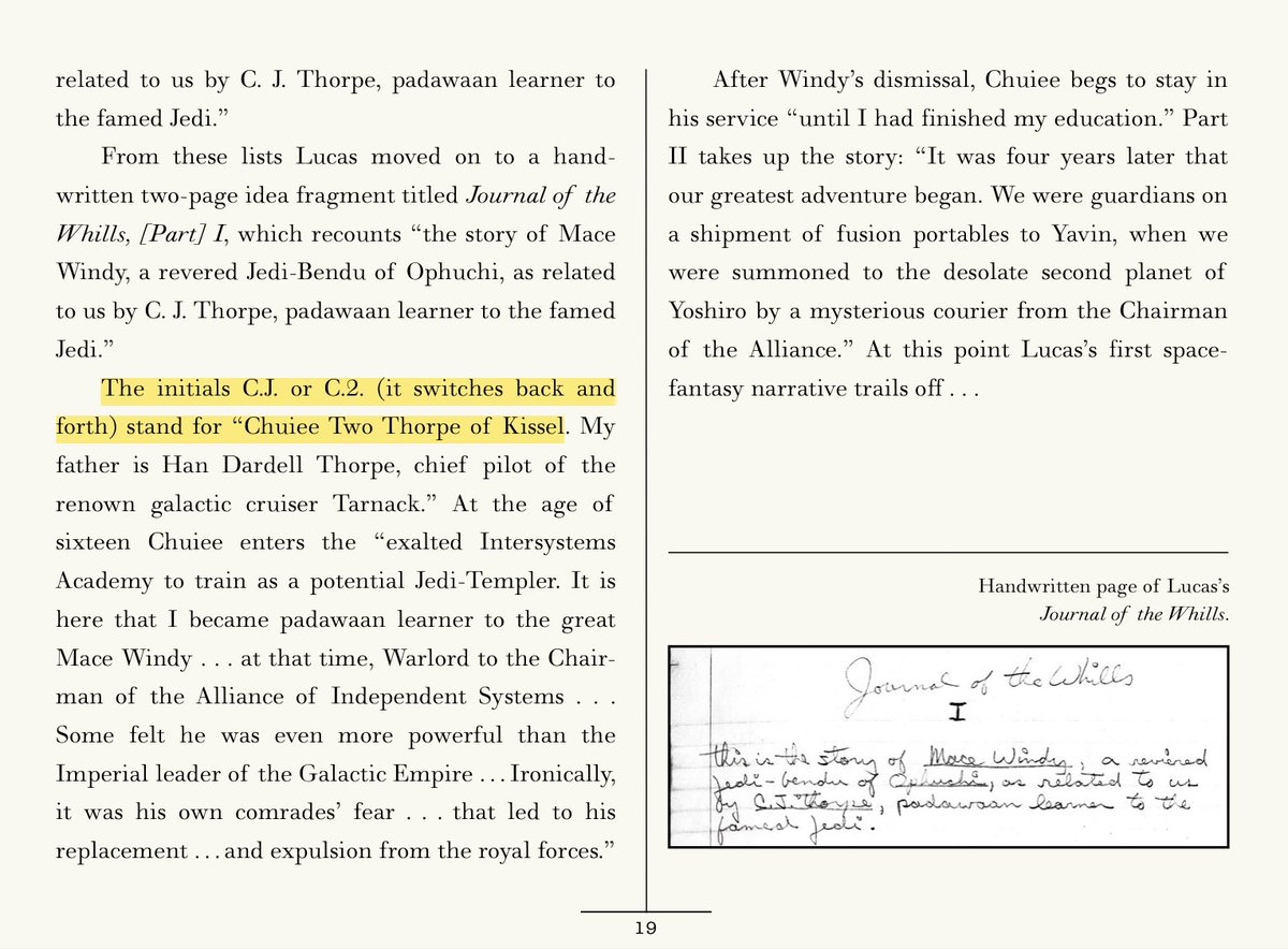 Star Wars MythbustersChewbacca was named for the Russian words “chudovishye” (meaning monster) combined with “sobaka” (meaning dog).1. “Chuiee Two Thorpe”, later “Chewie” a hotshot pilot, appears in the early-1973 Journal of the Whills outline by  #StarWars creator George Lucas. – bei  Lucasfilm Ltd