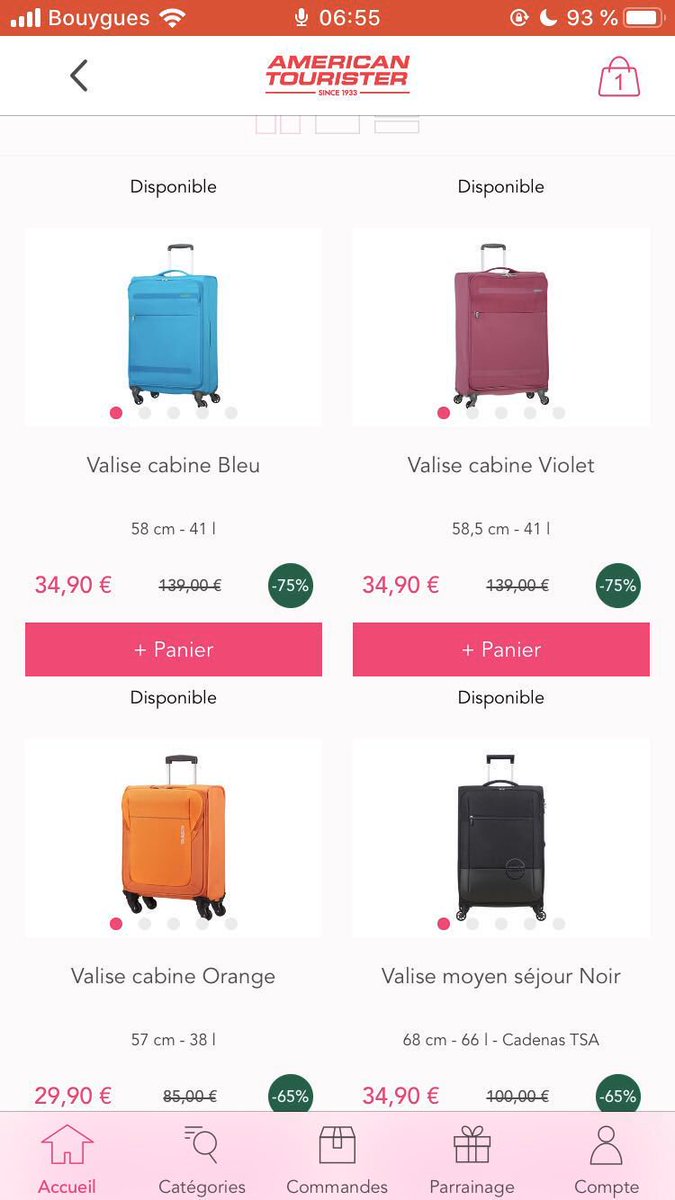 xmangel's tweet photo. @ShowroompriveFR commandé 2 fois la valise taille CABINE de 41L d’américan tourister. 1ère fois colis perdu, pas de remboursement jusqu’au bout de 15 jours ouvrés !2ème fois, une grosse valise de 68L a été livrée avec grande délais. Scandaleux! Plus confiance ! https://t.co/KowcIEEDzK