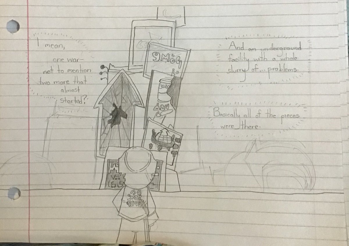 franticaspic's tweet photo. Proof of Concept for my #SplatuberAU : Part 1
OK, so- Iโm super anxious, but here comes the first set of photos for this AU! Think of it like a..concept image? More will come in a second. My comic was over the photo limit. ;-:
Anyways, Inkopolis has certainly seen better days. https://t.co/VoBPs7g3ha