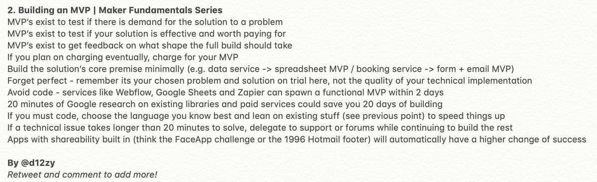 Second post in my #maker #indiehackers series - how I made $1,400 on launch week with just a Google Sheet¹ #nocode | Next post - turning your first users into superfans #producthunt 

¹reddit.com/r/Entrepreneur…