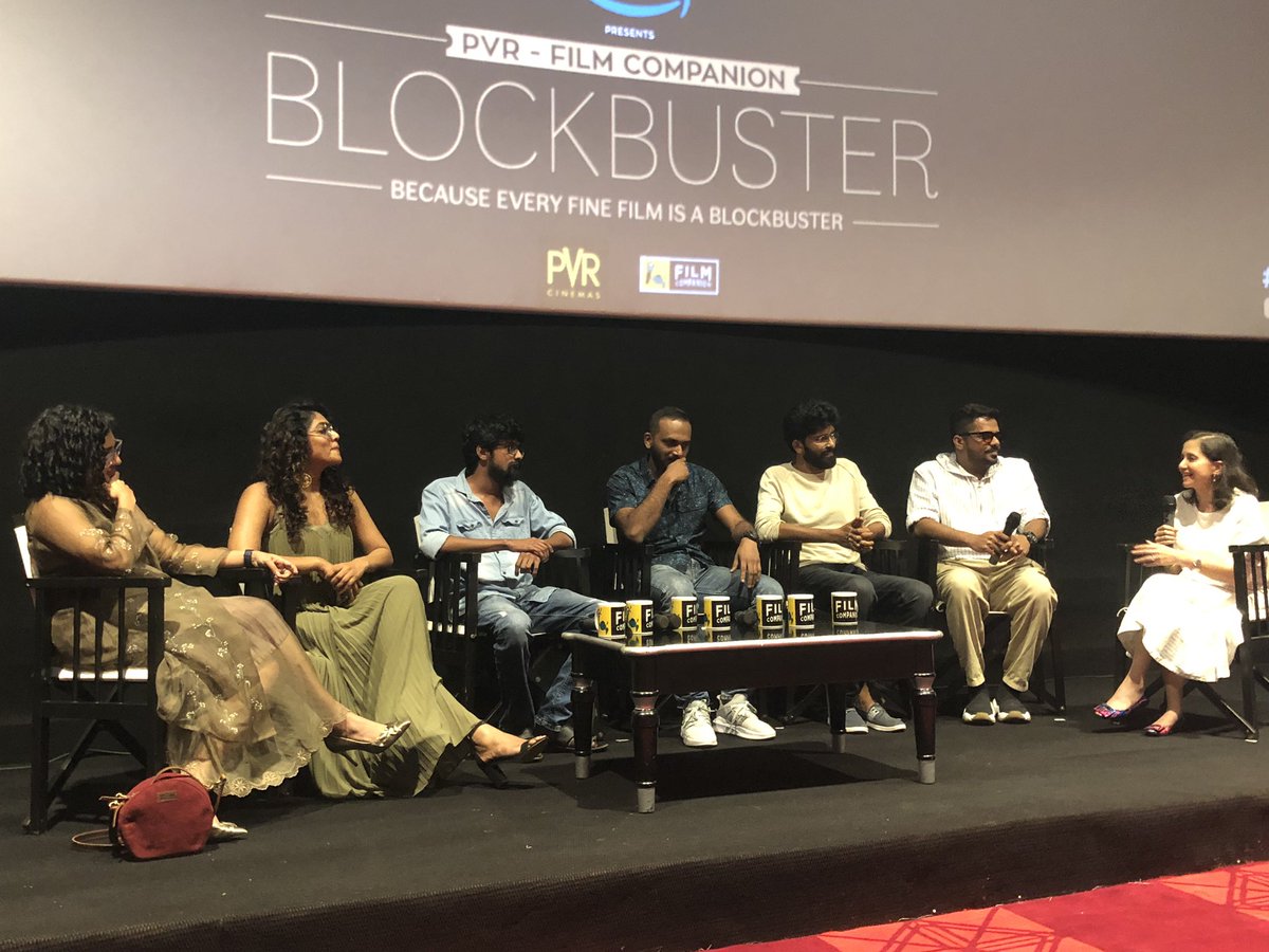 FilmCompanion's tweet photo. We’re chatting with the wonderful team behind #Virus after a super successful screening. #VirusScreening #FCBlockbuster https://t.co/eElAJZiLfo