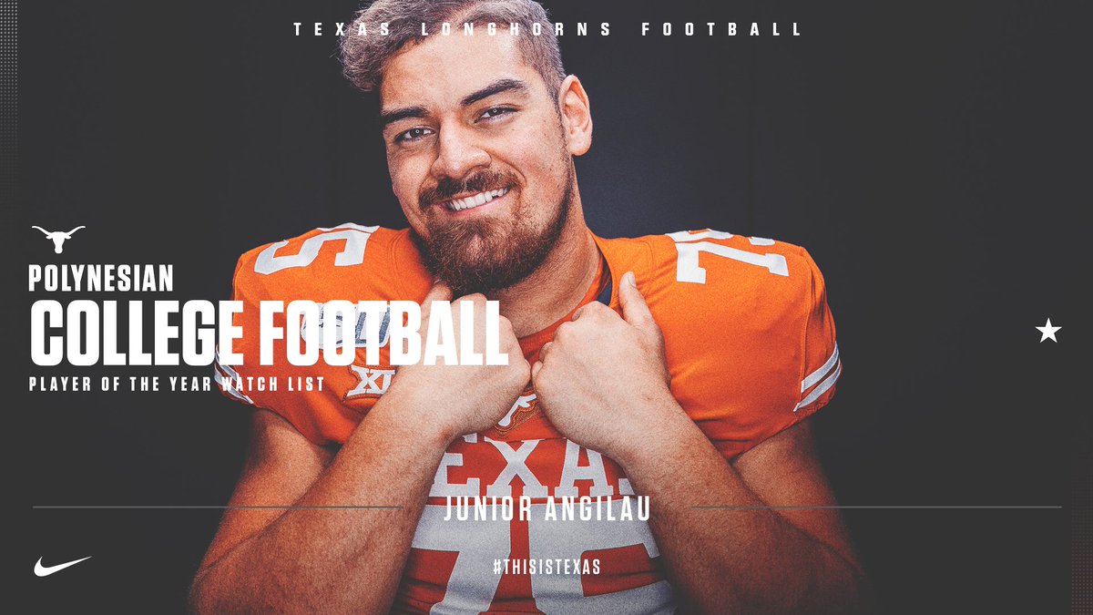 Texas Football On Twitter Junior Angilau Named To The Polynesian