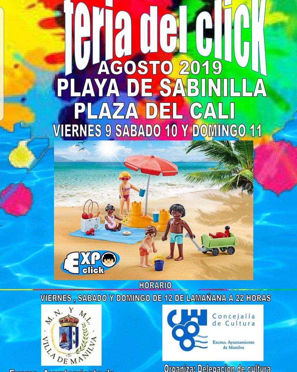 expoclick's tweet photo. Expoclick se va este fin de semana a la playa de sabinilla #Playmobil #sabinilla #manilva #clicks https://t.co/jJS1lcEgN0