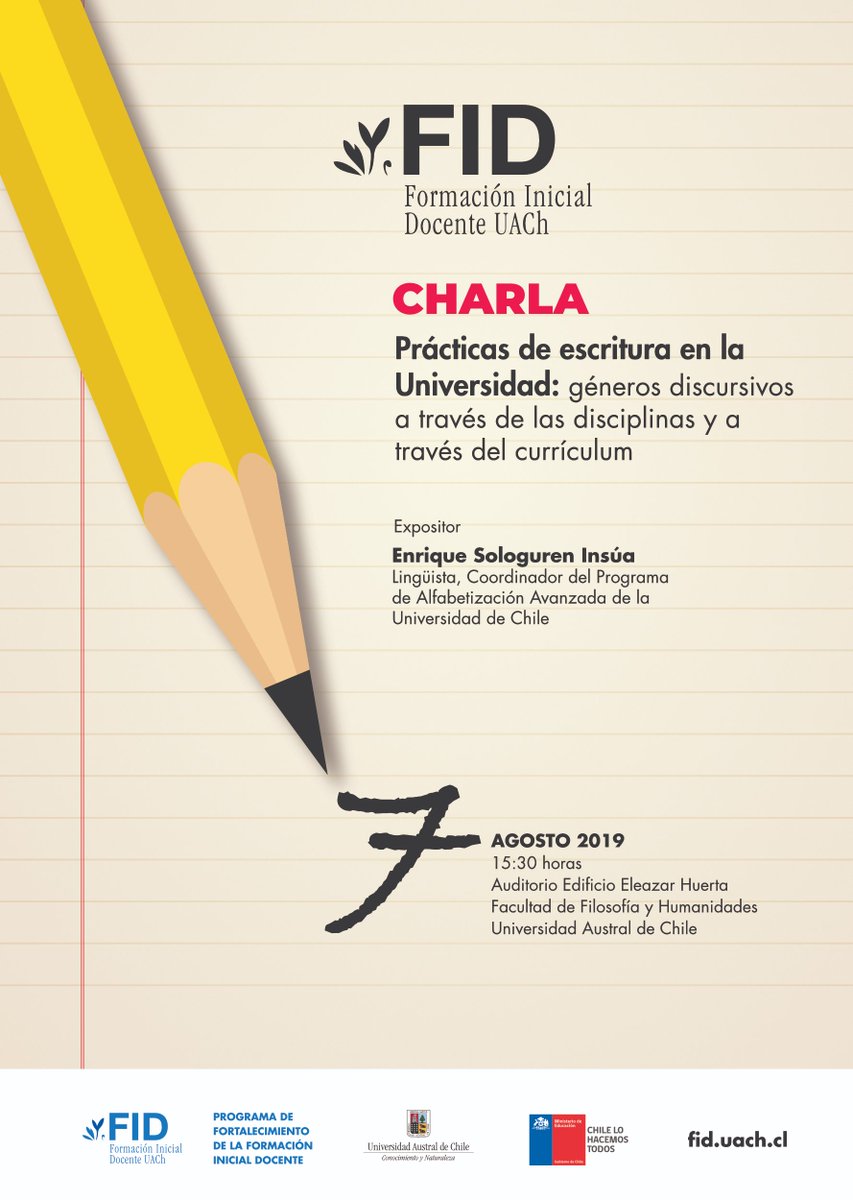 IdiomasUACh's tweet photo. ⭕️ Compartimos invitación abierta para todas y todos los académicos, profesores y estudiantes de la región. 
Los esperamos! 🤩

 @HumanidadesUACh @UAustraldeChile #UACh #ValdiviaCL #LosRios https://t.co/819XK0uban