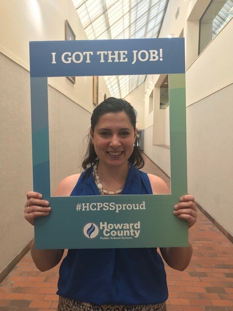 hcpss_HR's tweet photo. Congratulations to Carrie Hall who will be joining @hcpss_hohs as their new Music teacher! We’re super glad you got the job! @HCPSS #hcpss https://t.co/Q7ROQ8CJS0