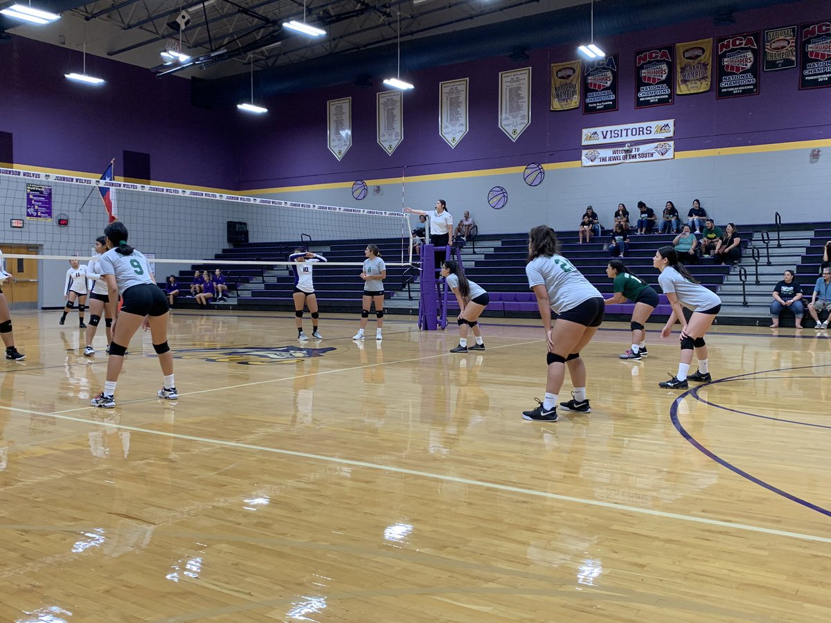 We made it! 1st game in Laredo! Freshmen up 1st...