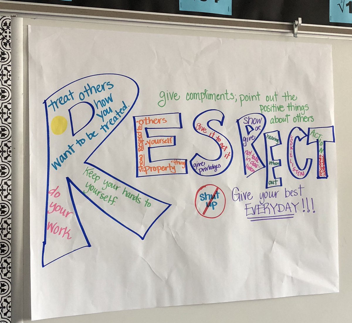 RagerGMS's tweet photo. What does RESPECT look like in the math classroom? @GMSTrojans @MusicCityMath #everystudenteveryday #trojanpride https://t.co/fVPSR7PcXW