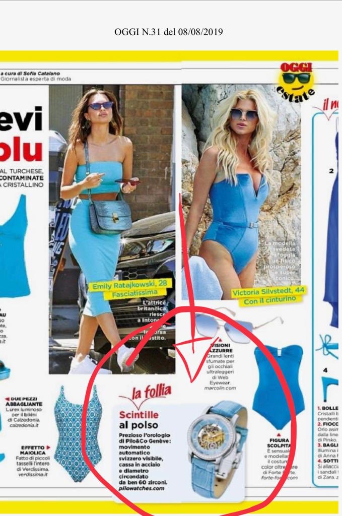 cusius's tweet image. The Astonish Tempo Schelette   for Lady on the Italian magazine OGGI !!