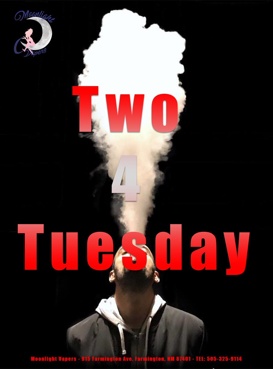 Today is the day!  BOGO on all house blended juice of equal or lesser value!!! 💧💧💧
***Warning this product may contain nicotine.
#juicecrew #juicesquad #ejuice #houseblends #moonlightvapers #two4tuesday #bogo #vapefam #vapersunite #vapelife #vapesquad #vapersrule #vapesociety