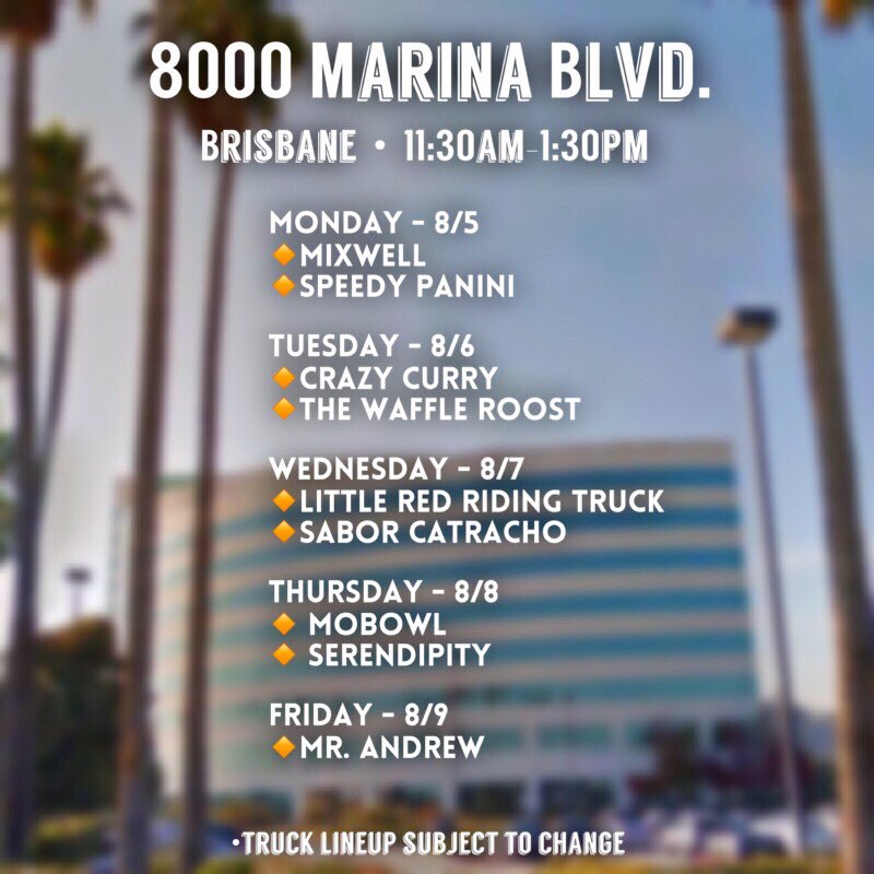 This week’s lineup: August 5-9