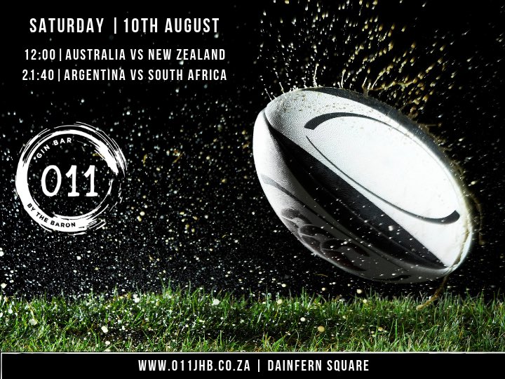 Join us this Saturday as SA celebrate a victory to Argentina at 21:40.

Book NOW as we fill up quickly for game day.

#weekendsport #Springboks #rugby