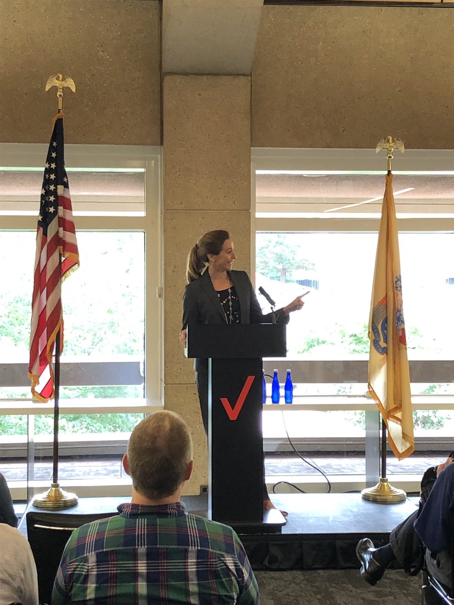 bah1234's tweet photo. So cool to have my rep and fellow veteran @RepSherrill here at @Verizon hq to talk through what she is seeing and all that our country is facing. #leadership https://t.co/sAyKZdXXQ1