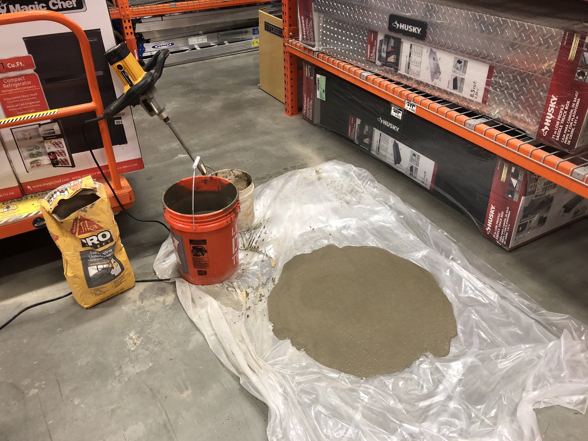 sikanortheast's tweet photo. Stop in at the Coventry HD for all your Sika concrete repair and adhesive products. Also doing demos on Self-leveling underpayment Today.  Ask any associate for details. https://t.co/H9P7tP81sb