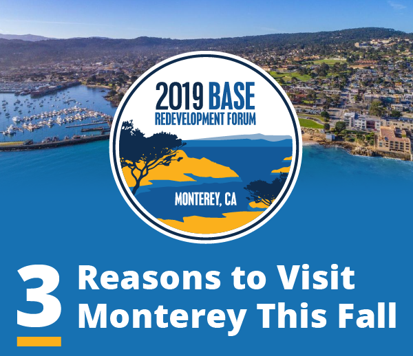 defensecomm's tweet photo. Here's 3 reasons to attend #BaseRedevelopment Forum in Monterey this fall. Read here &amp; register: https://t.co/wra8XZkdk1 https://t.co/SO4V6nHMRC