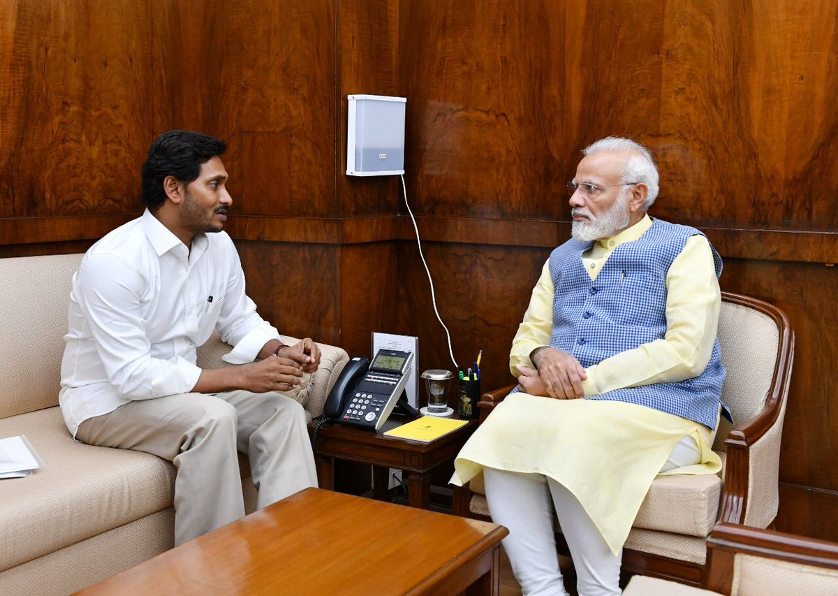 Cmo Andhra Pradesh Hon Ble Cm Sri Ysjagan Meets Pm Narendramodi In New Delhi Hon Ble Cm Submitted A Memorandum On Pending Issues Pertaining To Ap Reorganisation Act 14 Discussed On Various