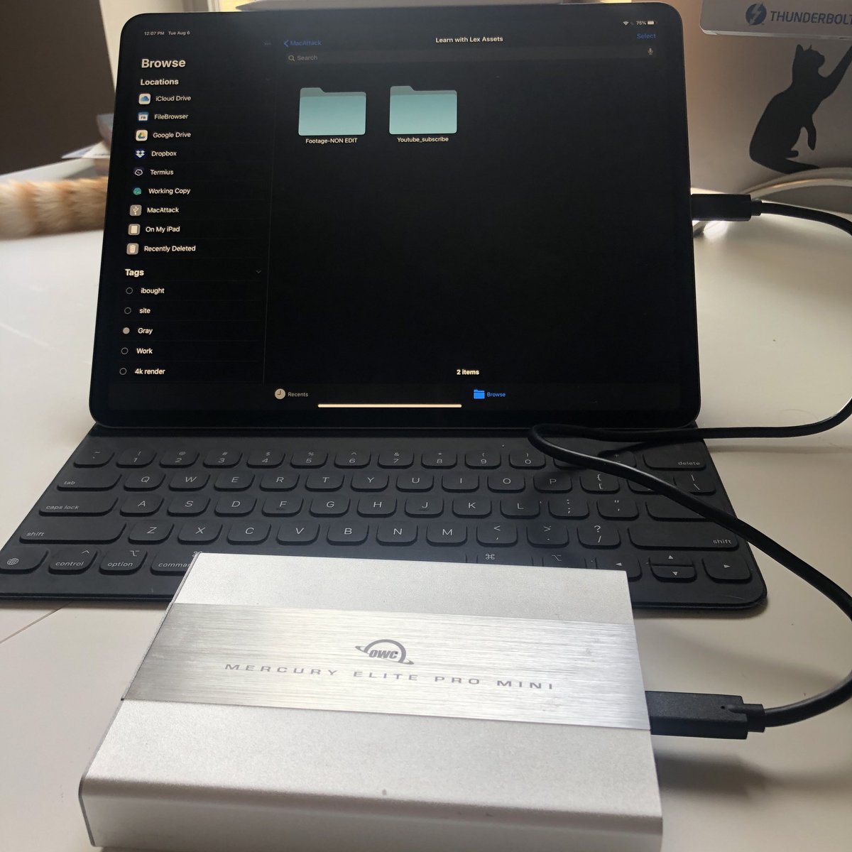 MrPatrickHenry's tweet image. @macsales hooked up my SSD 4Tb to my iPad Pro ios13 beta 
Works like a charm!
Total game changer !
#beta #ios13beta5 #ipadpro @Apple  @AppleSupport