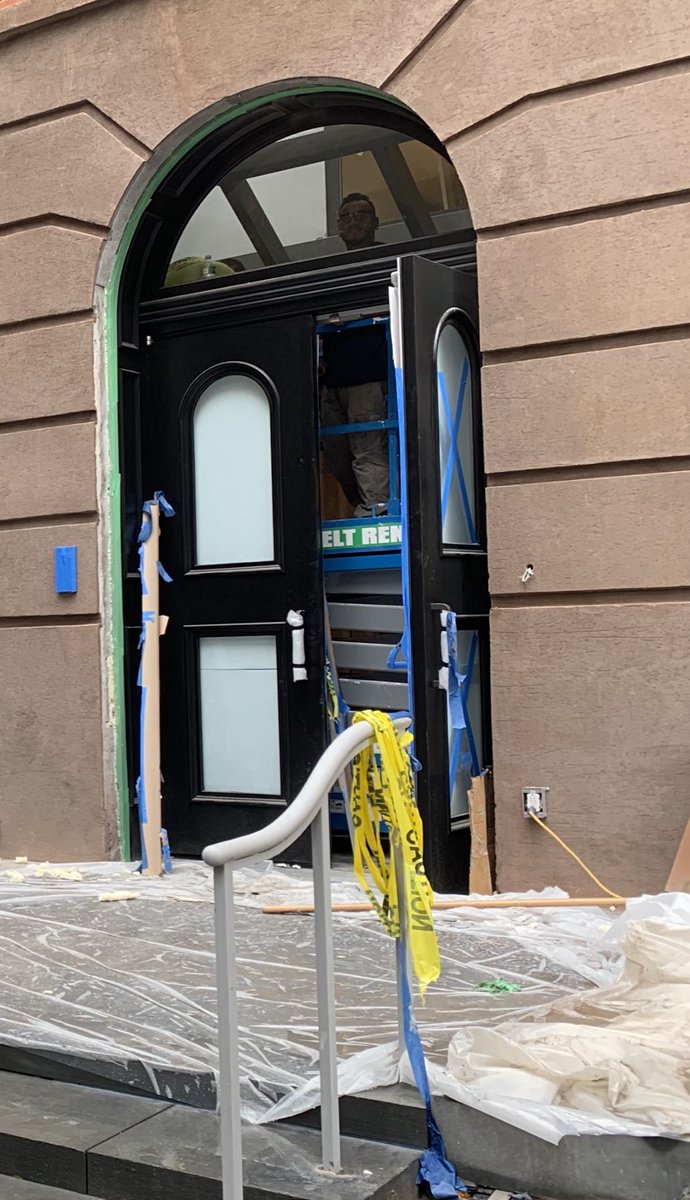These doors will be welcoming  people into our new Upper School <a href="/friendsseminary/">Friends Seminary</a> sooner than we think!!