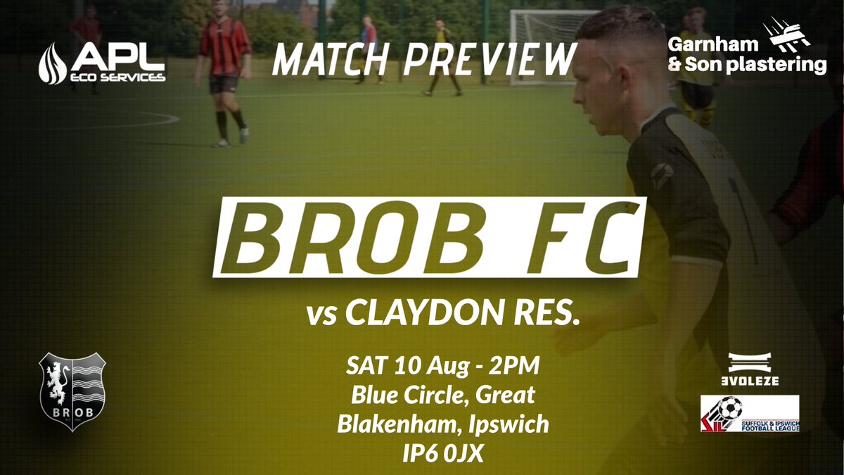 BrobFc's tweet photo. Details of this Saturday's fixture as we travel over to Blue Circle to face @Claydon_FC Reserves. https://t.co/ilSvERdDBN