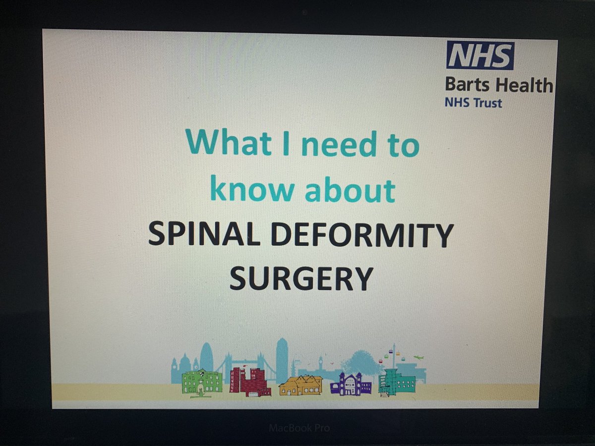 HowesFrancesca's tweet photo. Proud to work alongside this fabulous team again today as we introduced our first pre-operative multidisciplinary workshop for scoliosis correction surgery (Scoliosis school). It was a great success and can’t wait to run the next! @RlhSpinal @Jandiramlt @RoozShafafy @fadyshafik https://t.co/ZSCXPTgTLf