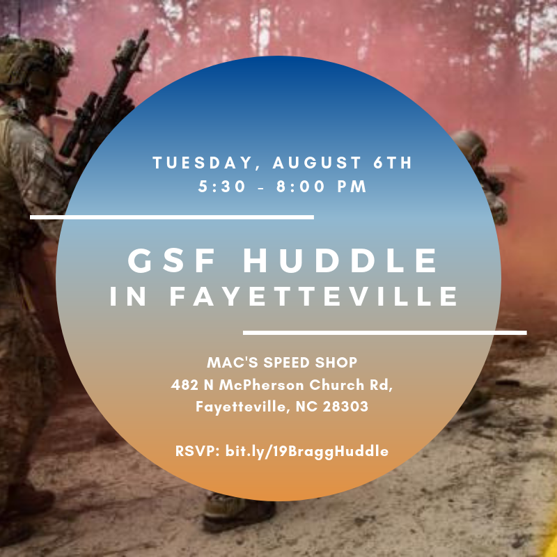 GlobalSOF's tweet photo. If you're in the Ft. Bragg/Fayetteville area, join us in a few hours at Mac's Speed Shop for a GSF Huddle! We look forward to catching up and networking with you all. #FtBragg #Fayetteville #GSFhuddle

RSVP Online (or just show up!): https://t.co/2cBHxPOG3v https://t.co/OzDKEF3acq