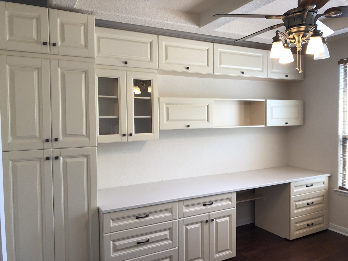 ngkbllc's tweet photo. Sure, we're awesome at installing kitchen and bathroom cabinets, but we're pretty awesome at home offices, too! #NewGeneration #NGKB #CabinetInstallation
https://t.co/FxuCqeLs2S https://t.co/LNUesUsrMg