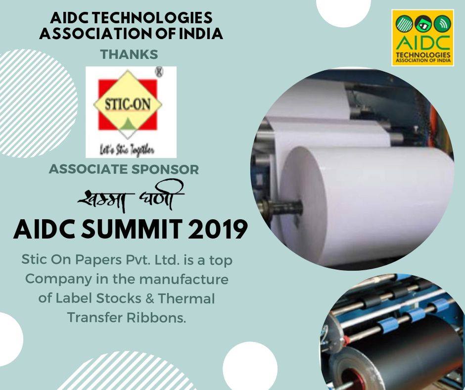 AIDCTech's tweet photo. We are filled with gratitude to have Stic-On as our Associate Sponsor for AIDC Summit 2019 held in JW Marriot, Jaipur.
Spread the word!!
#TechMeThere #AIDCSummit2019 #AIDCTech https://t.co/GPhVzeEvqz
