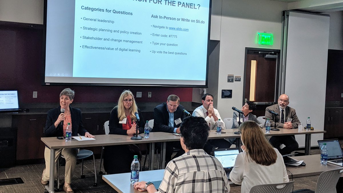 UCFDigitalLearn's tweet photo. Leading in Context Panel Session with @Amanda__Major, @KarenLPedersen,  @JasonRhode, @lukedowden, @drlizc, &amp; Garvey Pyke. #IELOL https://t.co/GUgU5E5jGy