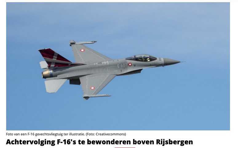 POL_Weerijs's tweet photo. Mocht u morgen schrikken van #F16 vliegtuigen;
Achtervolging F-16's te bewonderen boven Rijsbergen. Voor de opnames van een televisieserie vliegen er morgen en donderdag toestellen van @Kon_Luchtmacht over Rijsbergen. https://t.co/S2GfGp36Cb https://t.co/2Tt0iBcHq6