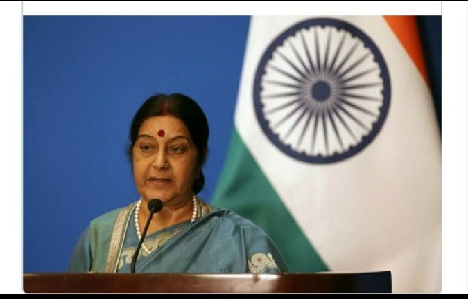 chinsbunny's tweet photo. What an ambiguity my country has been put into....Do we celebrate the accomplishments of our government or the loss of gem from the same..😔😓..RIP Sushmaji💐...An Epitome of Women Empowerment...and what not...words will be less to describe you...The Whole Nation Weeps Today😭.. https://t.co/lWVxV98sMm