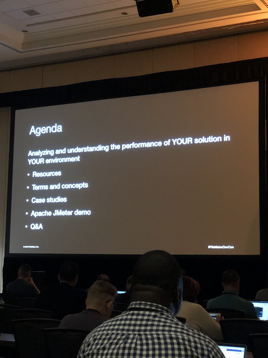 GaryPalmer_Emp's tweet photo. Maximising Server performance. Time to turbo charge server usage. #FileMakerDevCon https://t.co/n5lvVMi8JT