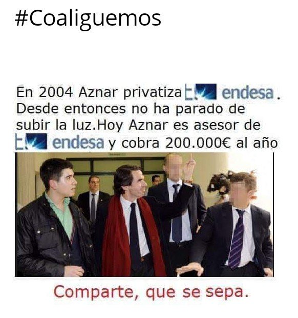 velveluaces's tweet photo. Esto es NO Hacer España
Esto es LLENARSE BOLSILLOS, aprovechando q tuvo cargo político, q fue
Jefe de Gobierno
Tanto #PPSOE son d #PuertasGiratorias y seguro q #CsVox se unirían con gusto
#Coaliguemos
Creo en #UnidasPodemos
Sin puertas
Sin lucro personal
Servicio público
Xa to2 https://t.co/FxRjrDnES7
