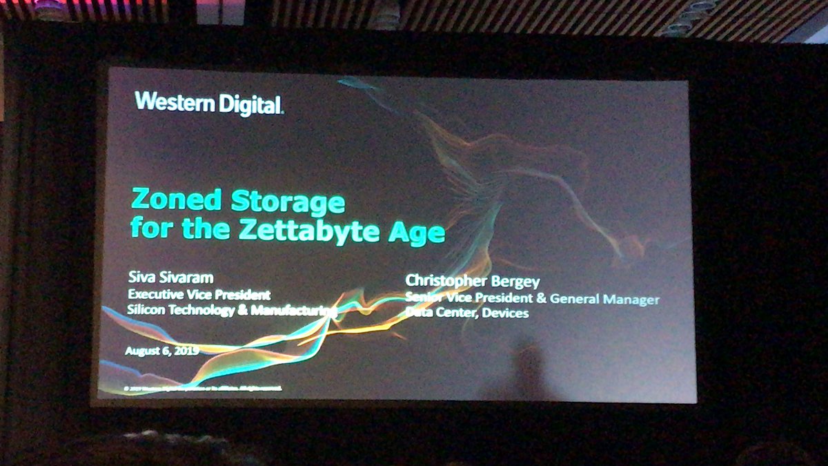 wd_corporation's tweet photo. #flashmem We’re getting started! Learn how we’re taking data centers into the Zettabyte age! #FMS2019 https://t.co/809SKdwYyo