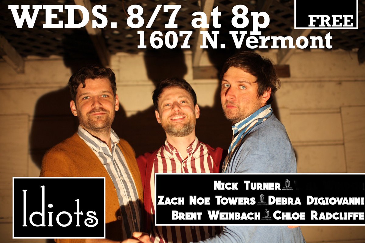 Big show tomorrow night! 
eventbrite.com/e/idiots-w-dig…