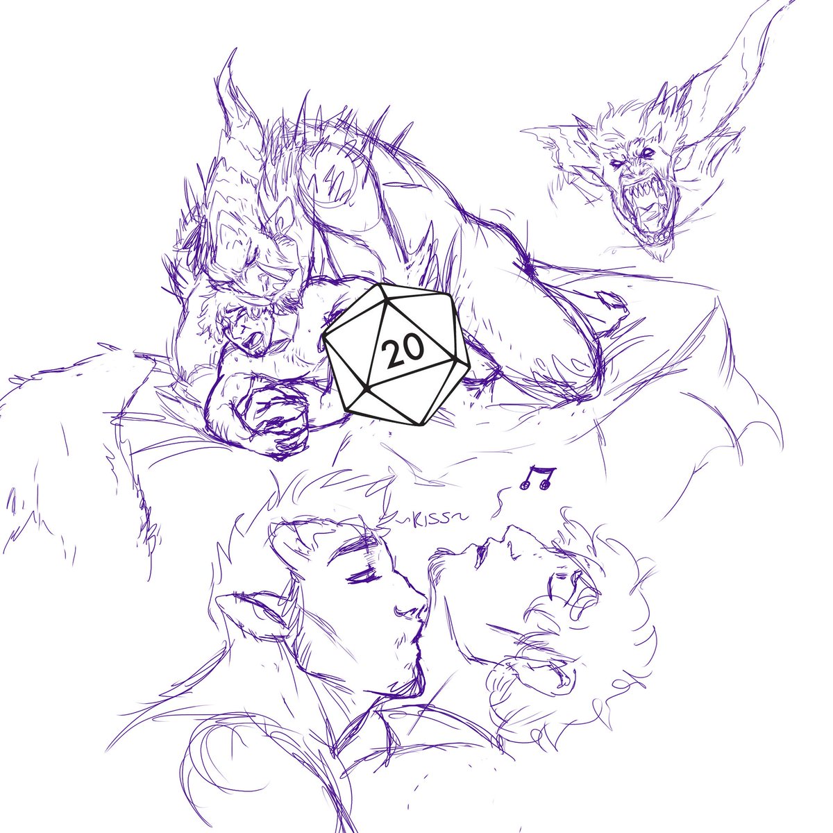 petplayer976's tweet photo. Compiled old n' recent art of my big grumpy Tanarukk boi💜
T'armak an albino tanarukk. He starts Chaotic evil/stupid and eases to Chaotic neutral/still stupid.
He's a big lovable dork who speaks in third person. 
He falls for a young human man.
(He's a hopeless romantic) https://t.co/9UAiduje0Q