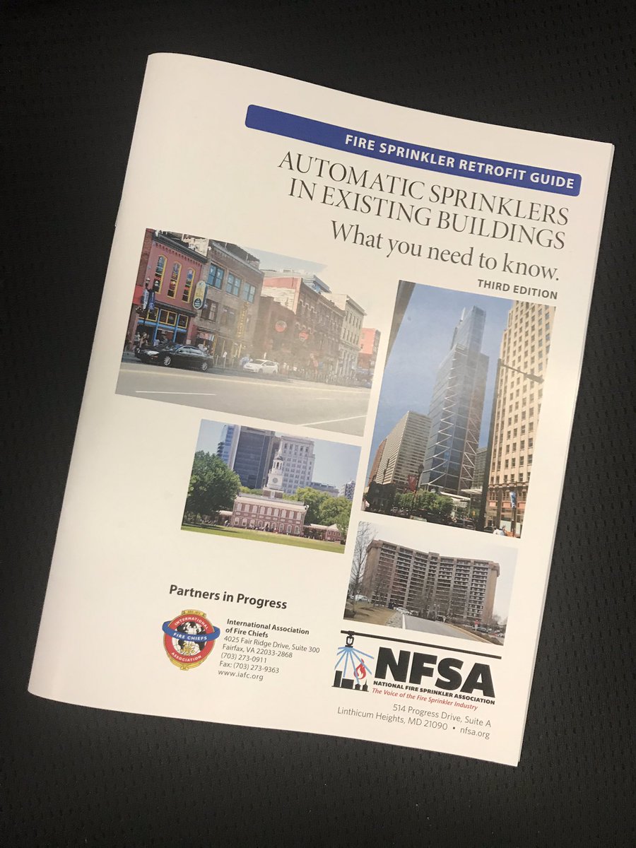 Hot of the press- <a href="/NFSAorg/">NFSA</a> new Fire Sprinkler Retrofit Guide -Automatic Sprinklers in Rxcisting Buildings  <a href="/CRFSASSOC/">NFSA Capital Region Chapter</a> <a href="/NFSACodes/">NFSA Codes</a> @EmpireNfsa <a href="/NFSASC/">NFSA South Central</a> <a href="/NFSA_PenJerDel/">NFSA, PenJerDel Chapter</a> <a href="/GreatNFSA/">NFSA Great Lakes</a> @NfsaWesternpa <a href="/chiefrays/">Shane Ray</a> <a href="/chiefbiggs33/">Brian Biggs</a> <a href="/ChiefDSawyer/">Derrick Sawyer</a> <a href="/FireChiefWest/">Marshal West</a>
