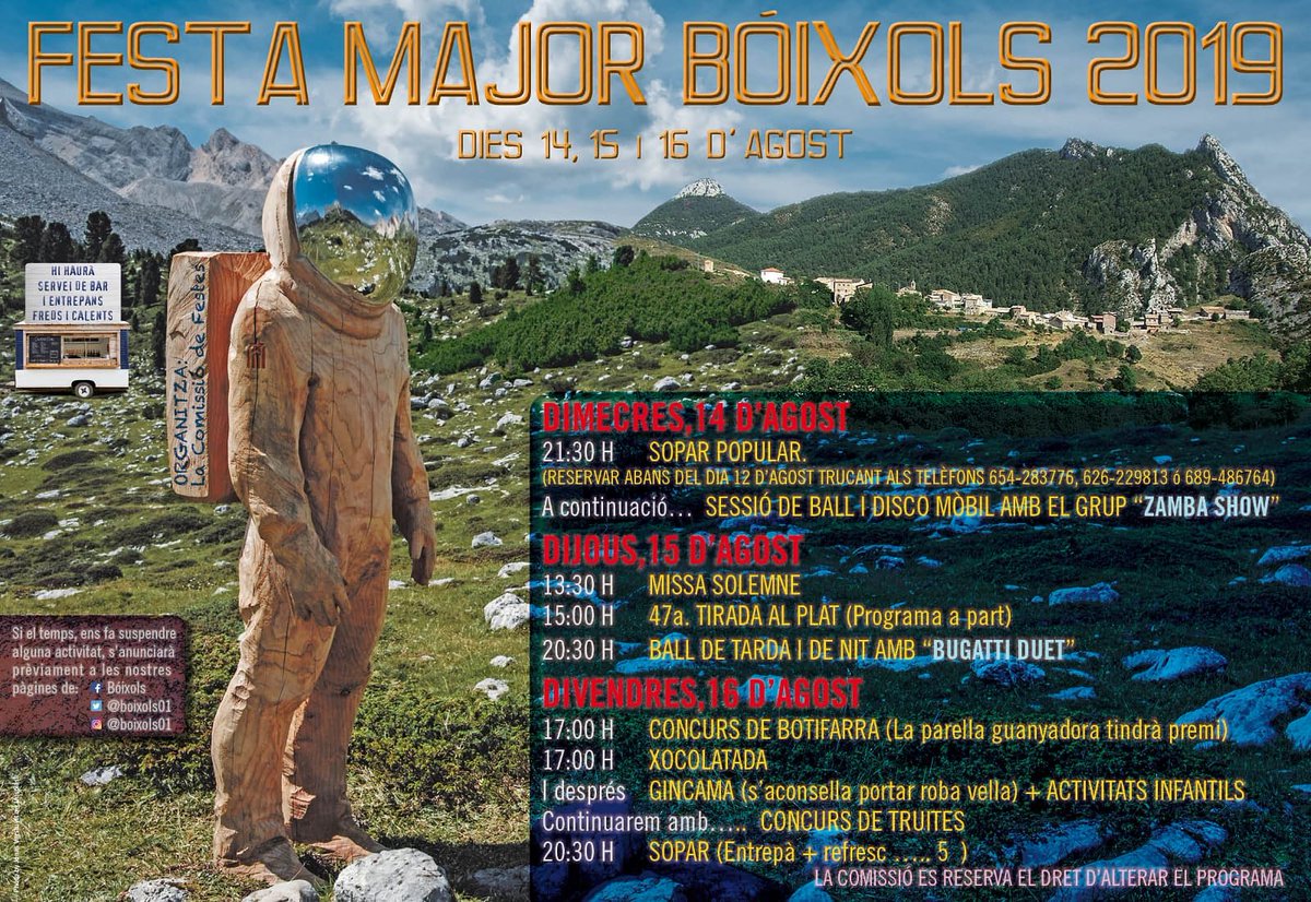 Boixols01's tweet photo. FM Bóixols 2019. Que no t'ho expliquin!!! https://t.co/Ir79hdChJD