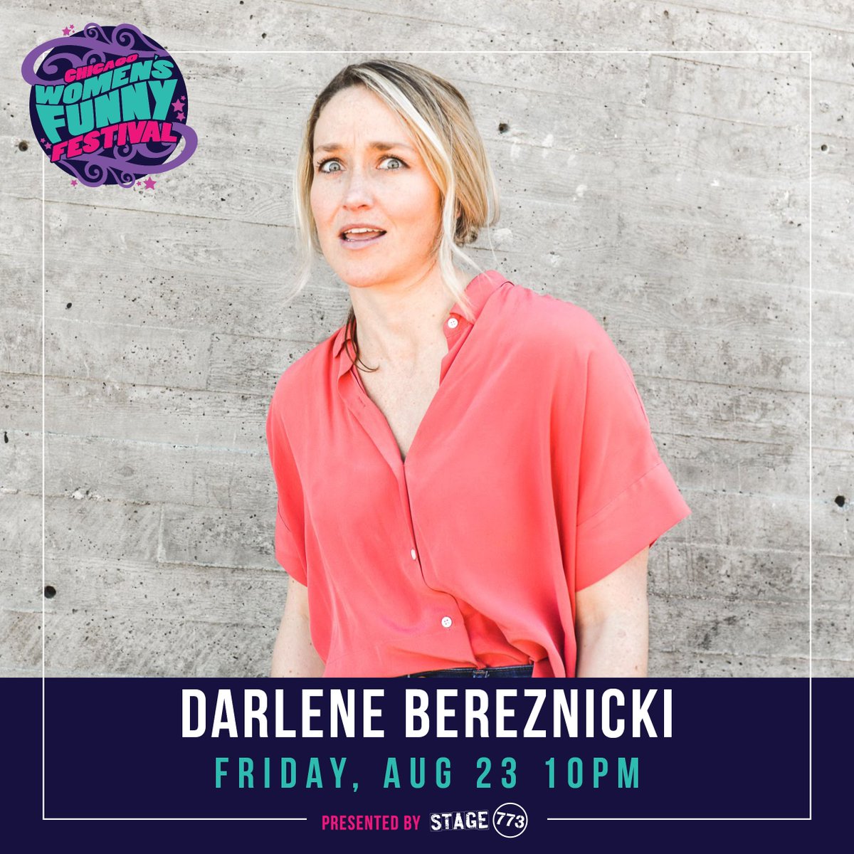 Darlene Bereznicki is a Canadian-born alien become Bay Area comedian all in a few un-planned years. Her friend's grandma called Darlene "a sweet girl" once. Her comedy is loud, character-driven and sometimes shocking. Friday August 23 @ 10PM
bit.ly/2MsIoww