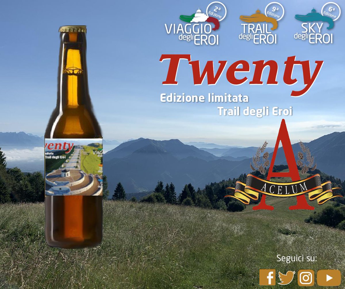 traildeglieroi's tweet photo. E dopo il #Trail, una fantastica #bevuta: 🍺 la buonissima #birra #artigianale #Twenty del birrificio Acelum! 😋
Vi ricordiamo che per i primi iscritti c’è un magnifico regalo! 🎁
Iscriviti su: 🔗 https://t.co/P89FVDV7c8!! https://t.co/B3mfHTBdbG