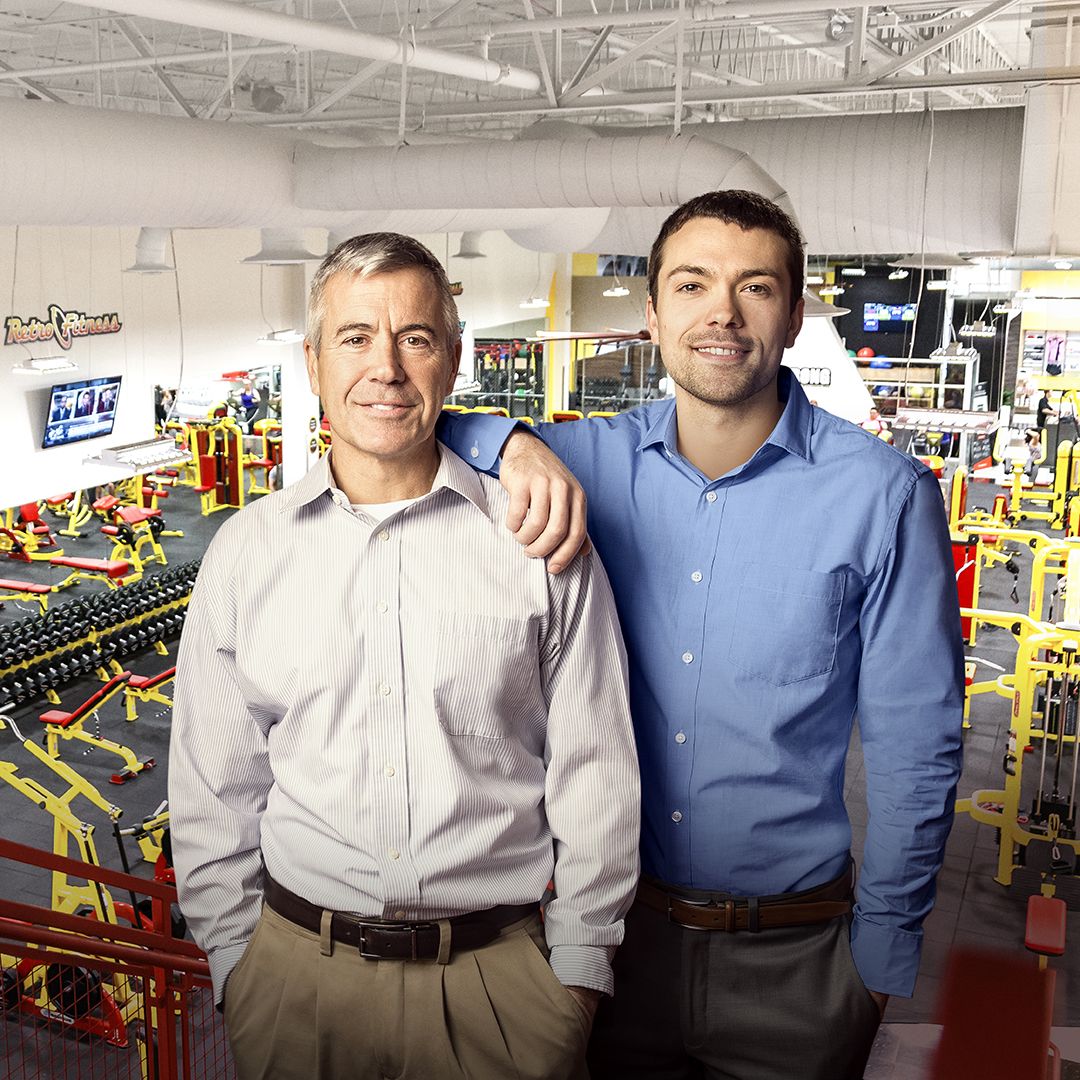 retrofitness's tweet photo. The best way to predict your future is to own it. Take it from the Polizzanos, father &amp; son franchise owners, who explain why they found #RetroFitness to be the perfect fit. Read more on our franchise site. #OwnARetro https://t.co/KbozV27SVT https://t.co/NqEPUnHdtU