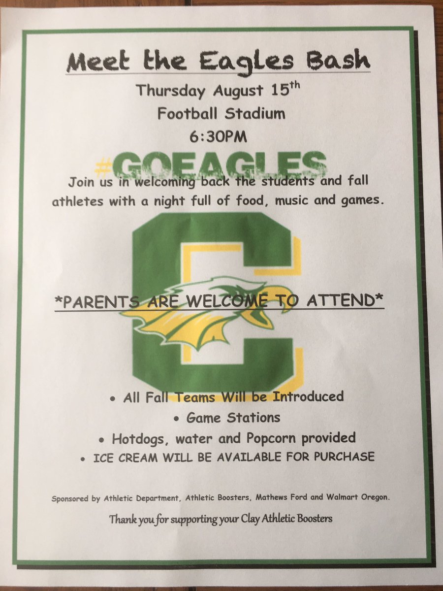 Clay Eagles Athletic Boosters tweet media