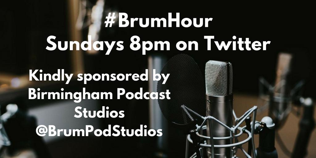 BrumHour's tweet image. Hey small businesses and freelancers, build your business and network with #Birmingham every Sunday with #BrumHour at 8pm.

#BrumHour is sponsored by @BrumPodStudios 
Podcasting can help your business or brand grow.
Discover more here:
birminghampodcaststudios.com