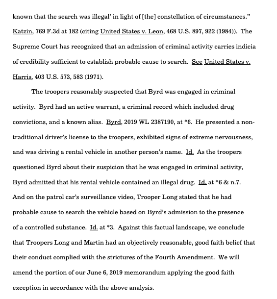 exclusionary rule cases 2019