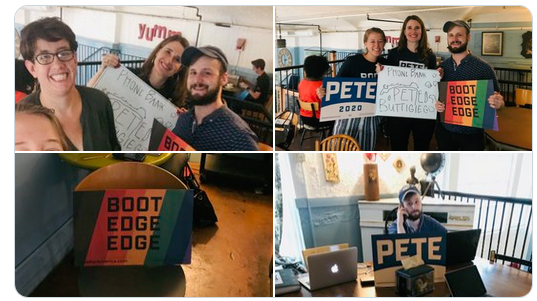 repeatmayorpete's tweet photo. What I learned phone banking for #TeamPete:
1) Talking with strangers about the campaign is remarkably easy because
2) People genuinely love talking about Pete.
😄@sc4pete https://t.co/cscAHjJNxr