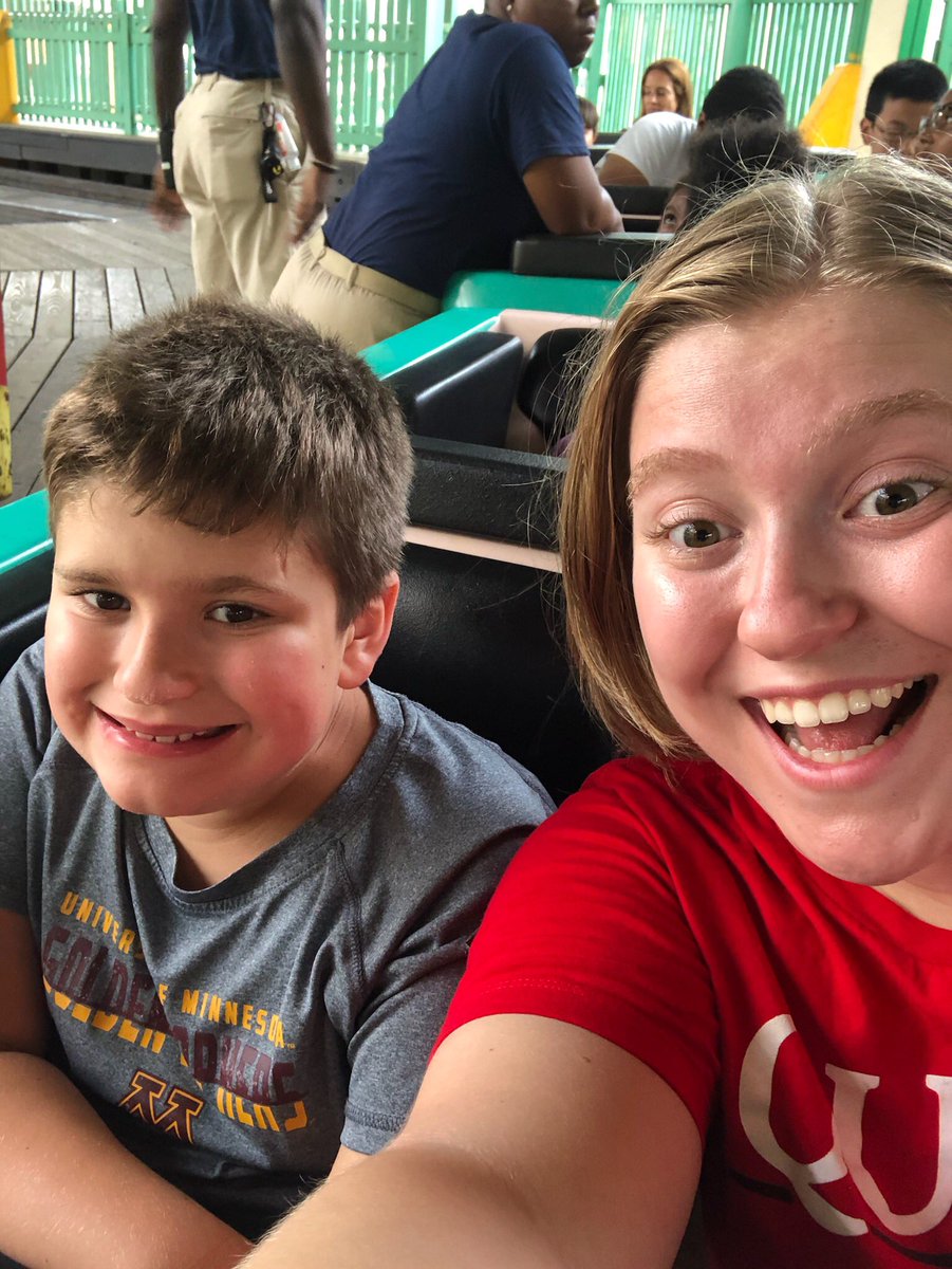 djluddy's tweet photo. Sean’s first trip on the Dragon Coaster! Thanks @inmybloodluke #playland #dragoncoaster #bestsister https://t.co/CsPU0KVEOq