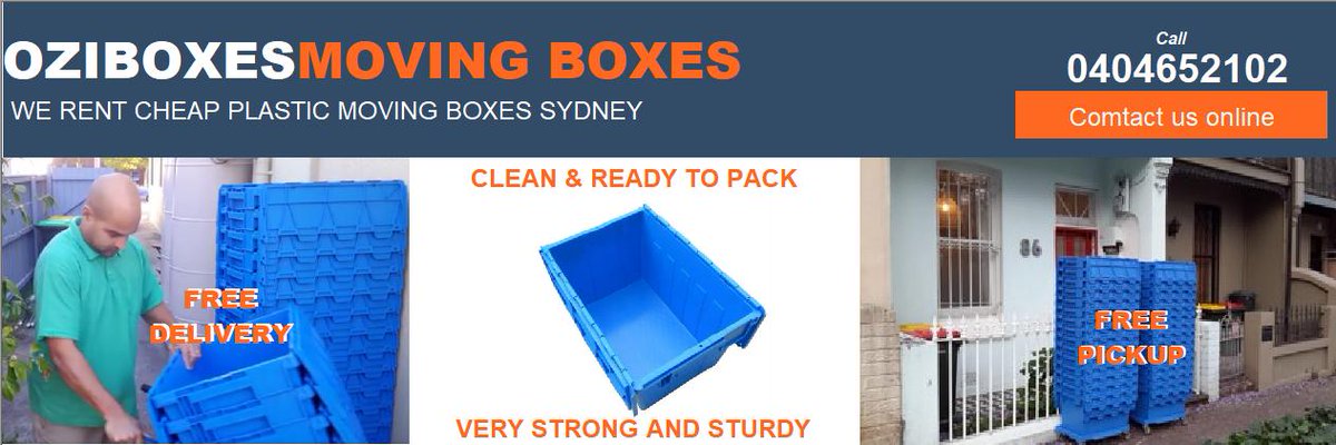 OziBoxes's tweet image. OziBoxes rents recycled plastic moving boxes as an alternative to cardboard. They are stackable, have wheels and less expensive. Plus we deliver them to you!
Oziboxes is very budget friendly, quick and easy to pack and its the only way to pack and move Businesses and Homes.