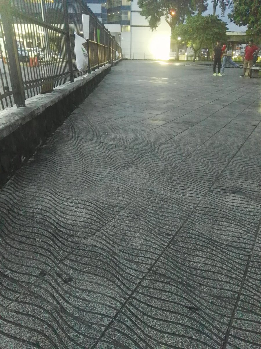 Así quedó el área luego de la manifestación. Los cochinos están adentro y no afuera. 
#ElQueNoVaNoCobra