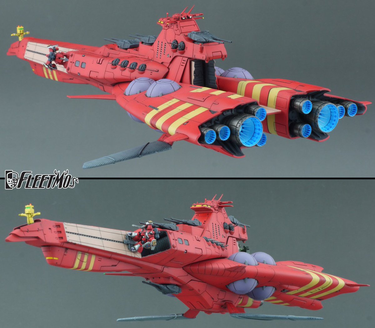 FLEETMO 2019新作 1/1700 ネオ ・ ジオン軍 宇宙巡洋艦 ムサカ級 0093