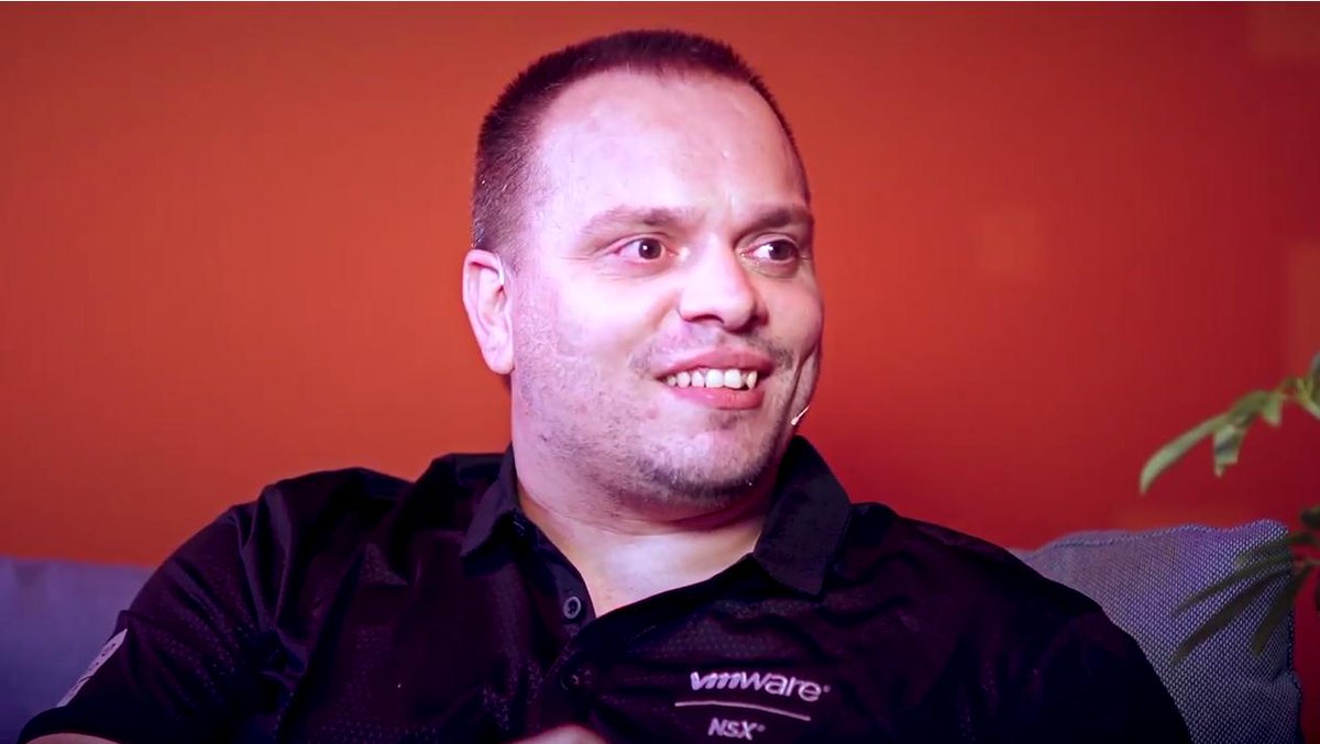 VMware_vDefend's tweet photo. .@Magneet_nl digs #NSX because it keeps VDI environments secure! Want to see what other #TechConfessions he makes? 

Watch the full episode here: https://t.co/tnfsj20uMW https://t.co/auxTwtc67m
