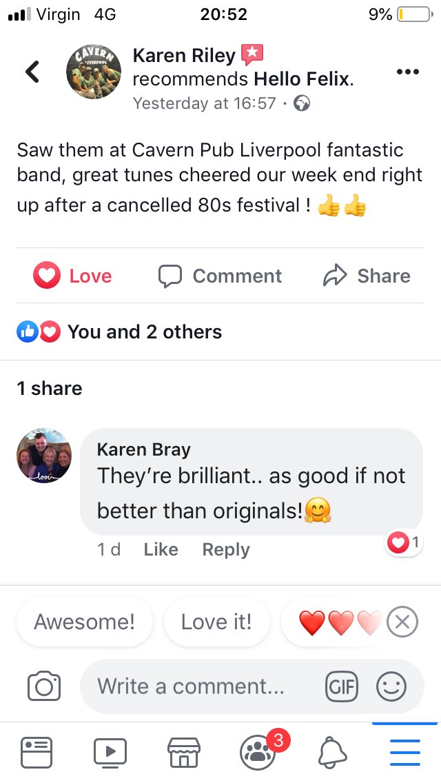 Hello Felix were at the world famous <a href="/TheCavernPub/">The Cavern Pub</a> last Sunday night bringing their 80s experience.
Have you seen what all the fuss is about?
#80s #80smusic #cavern #Liverpool