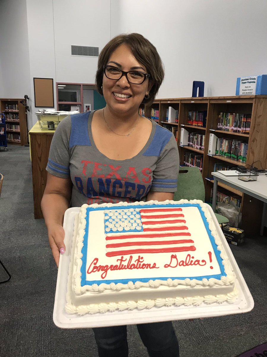 Awilkdce's tweet photo. So proud of my teammate @dchavarria05 for reaching her goal of U.S. Citizenship. @DCEtrailblazers #dcedli https://t.co/ZfBJ3WX9bA